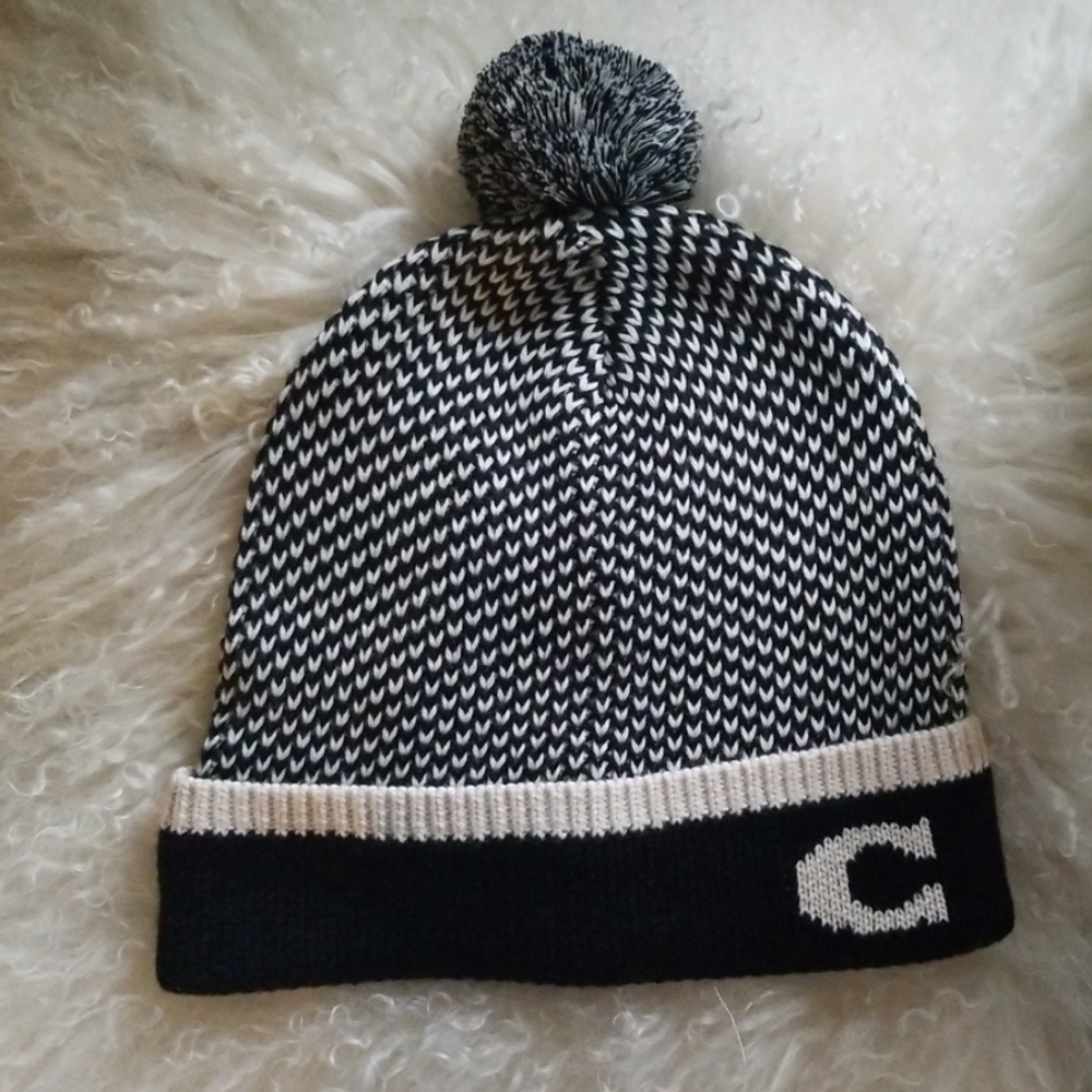 NWT Coach Black and Cream Hat